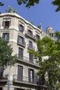 Passeig de GrÃÂ cia avenue in Barcelona Royalty Free Stock Photo